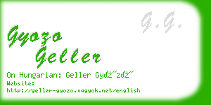 gyozo geller business card